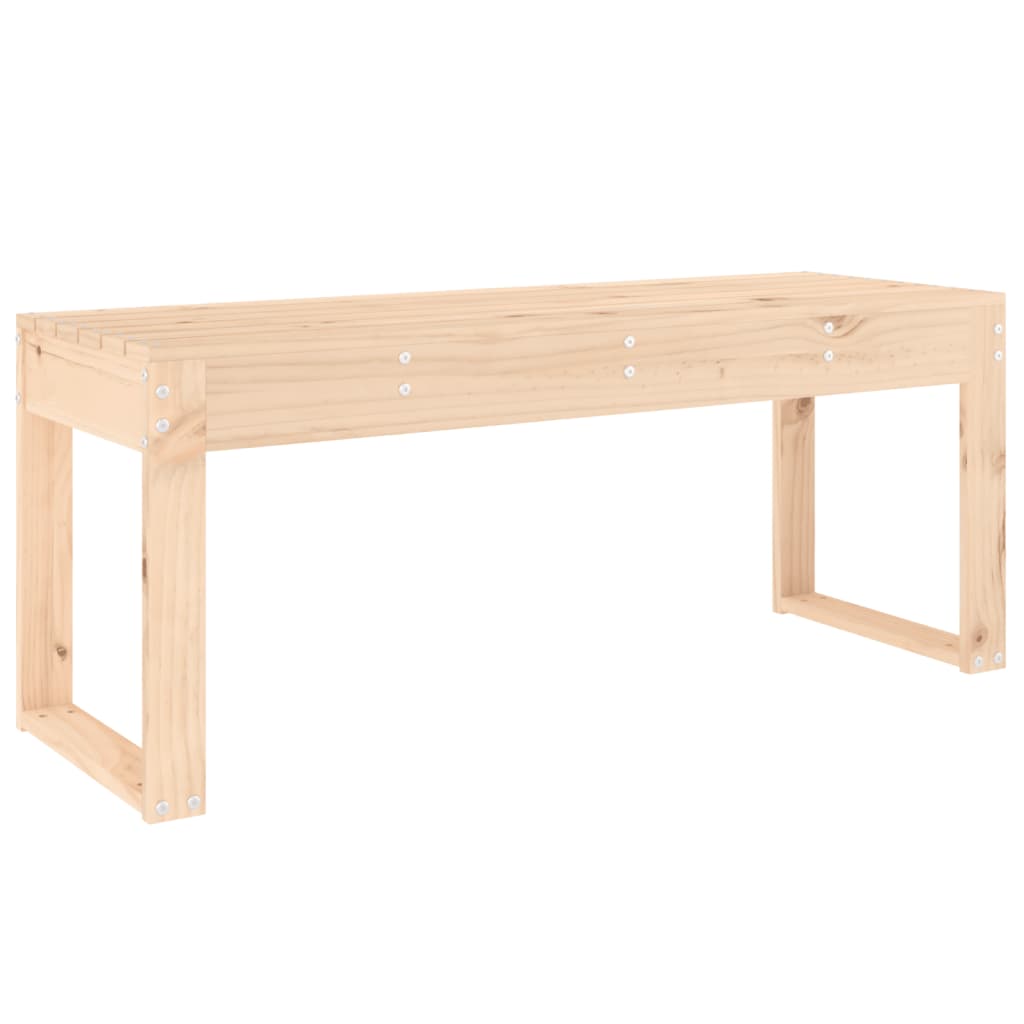 Panca da Giardino 110x38x45 cm in Legno Massello di Pino - homemem39