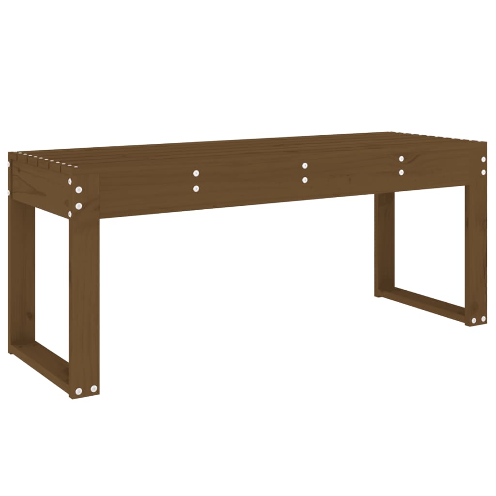 Panca da Giardino Miele 110x38x45 cm Legno Massello di Pino - homemem39