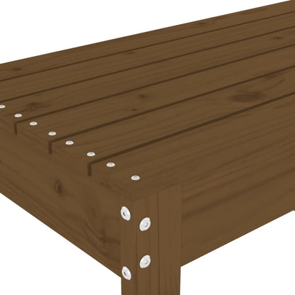 Panca da Giardino Miele 110x38x45 cm Legno Massello di Pino - homemem39