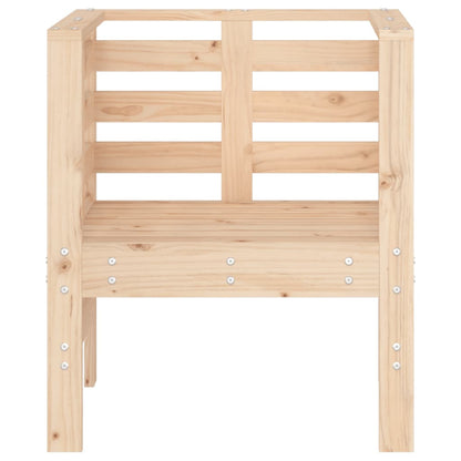 Sedie da Giardino 2pz 61,5x53x71 cm in Legno Massello di Pino - homemem39