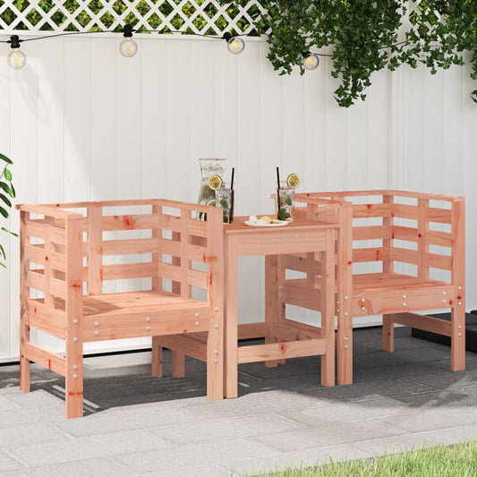 Sedie da Giardino 2pz 61,5x53x71 cm Legno Massello di Douglas - homemem39