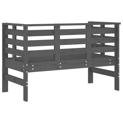 Panca da Giardino Grigia 111,5x53x71 cm Legno Massello di Pino - homemem39