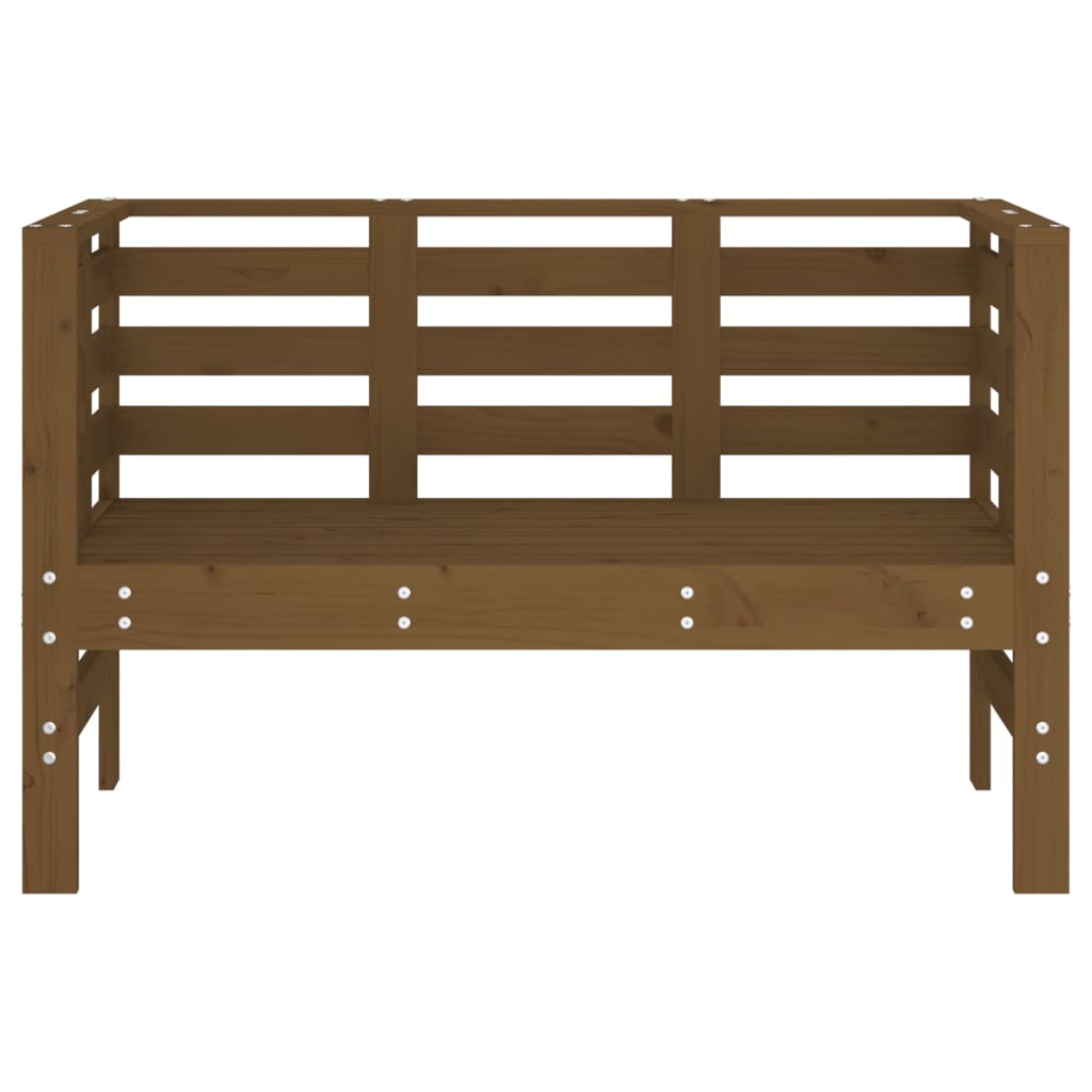 Panca da Giardino Miele 111,5x53x71 cm Legno Massello di Pino - homemem39