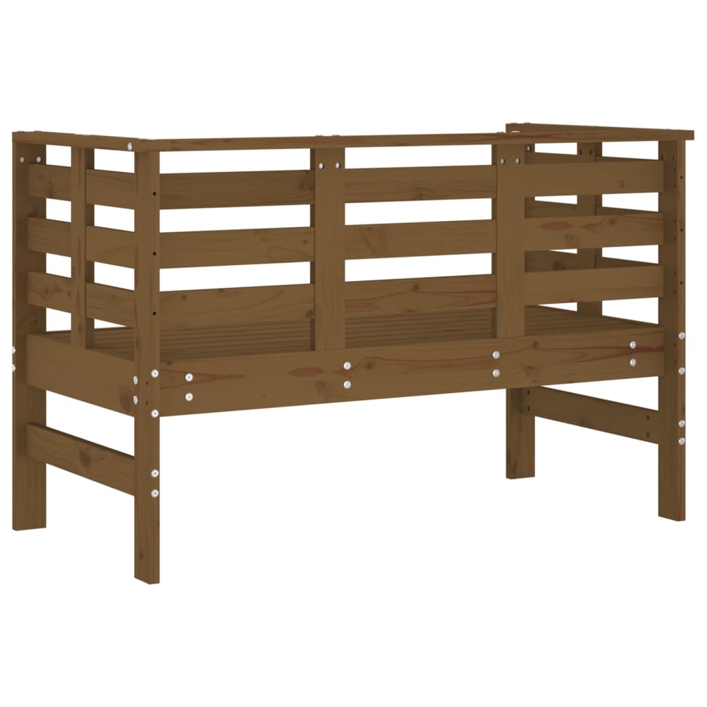 Panca da Giardino Miele 111,5x53x71 cm Legno Massello di Pino - homemem39