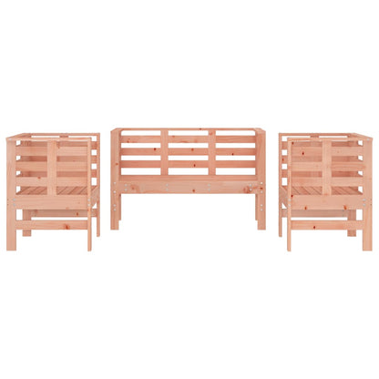 Set Salotto da Giardino 3 pz in Legno Massello di Douglas - homemem39