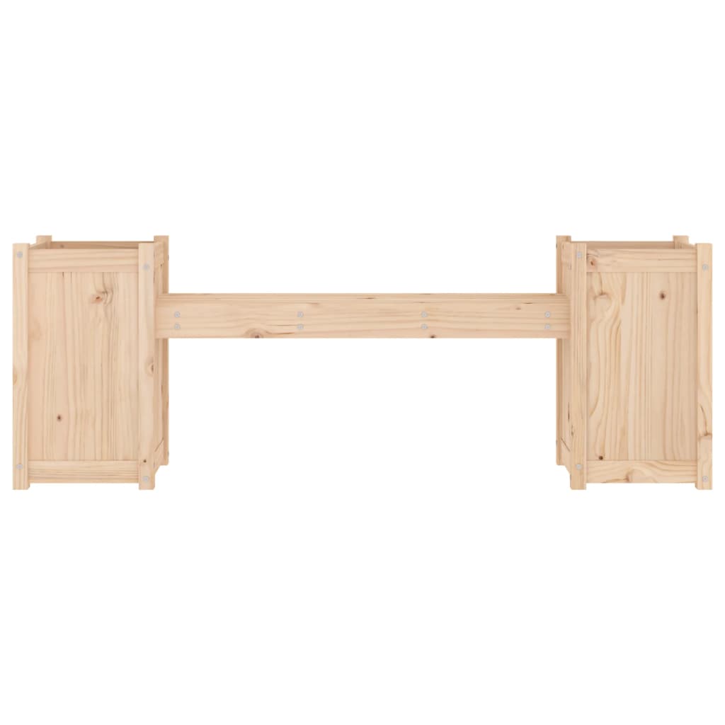 Panchina con Fioriera 180x36x63 cm Legno Massello di Pino - homemem39