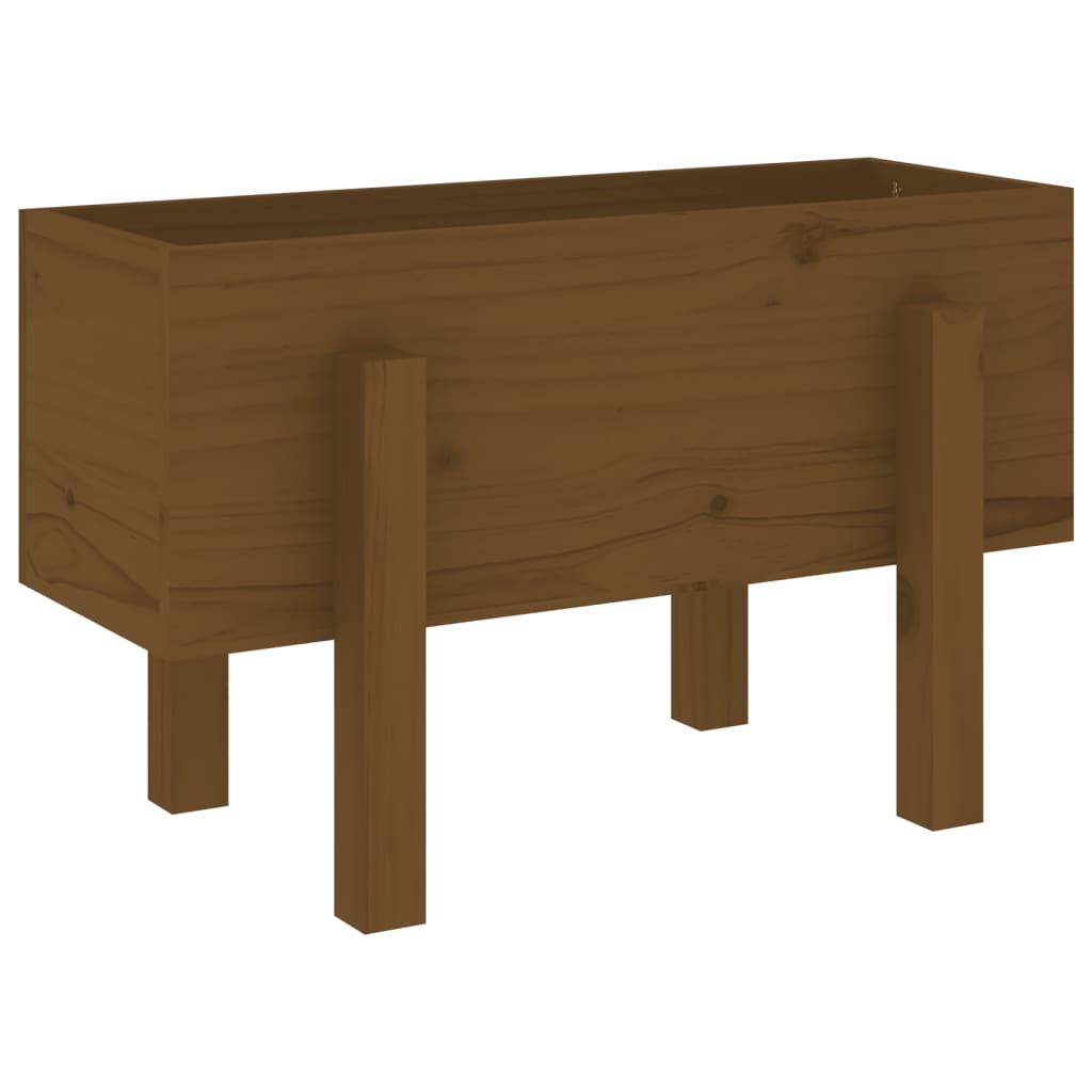 Fioriera da Giardino Miele 62x30x38 cm Legno Massello di Pino - homemem39