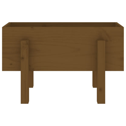 Fioriera da Giardino Miele 62x30x38 cm Legno Massello di Pino - homemem39