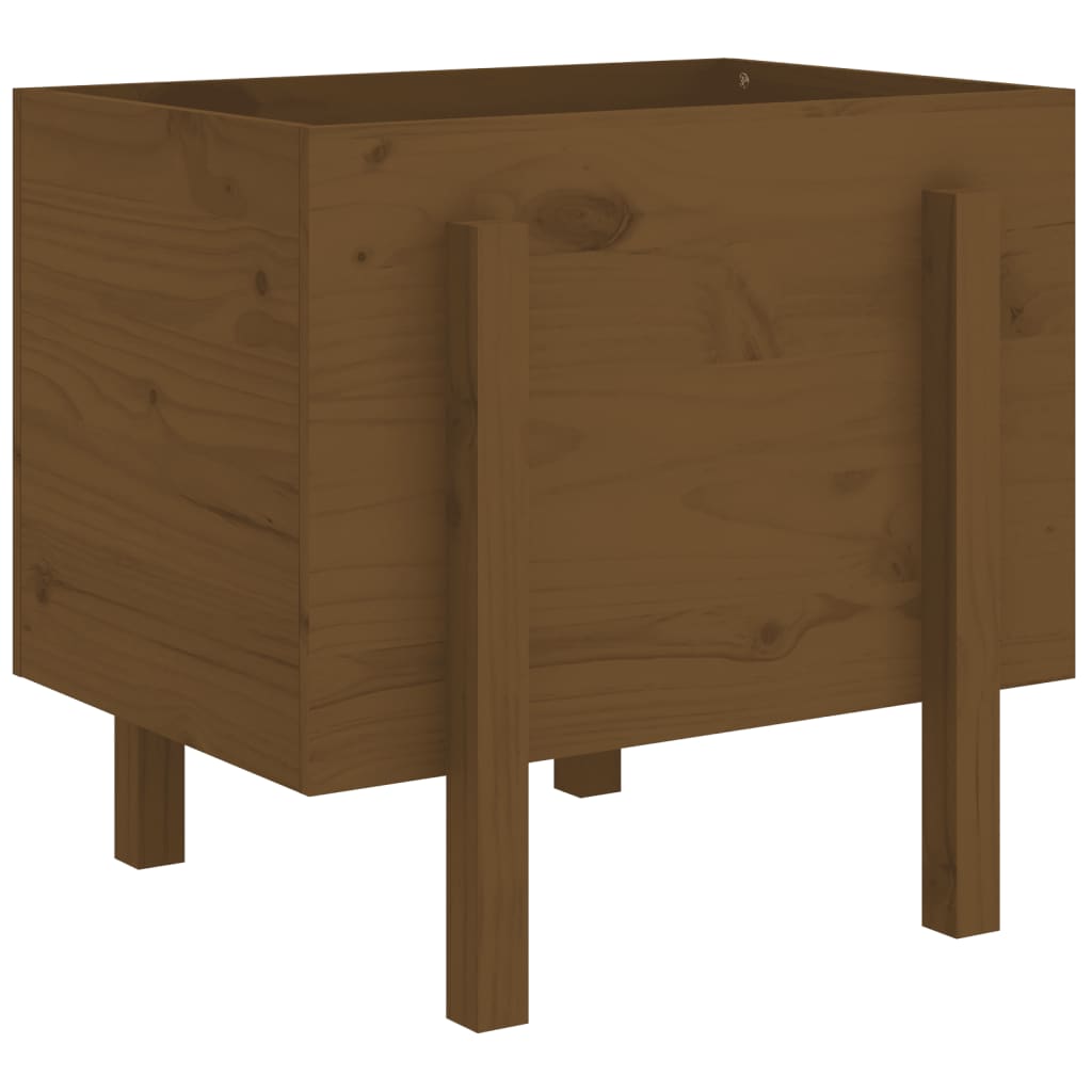 Fioriera da Giardino Miele 62x50x57 cm Legno Massello di Pino - homemem39