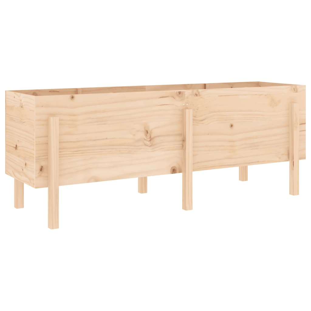 Fioriera Rialzata da Giardino 160x50x57 cm Legno Massello Pino - homemem39