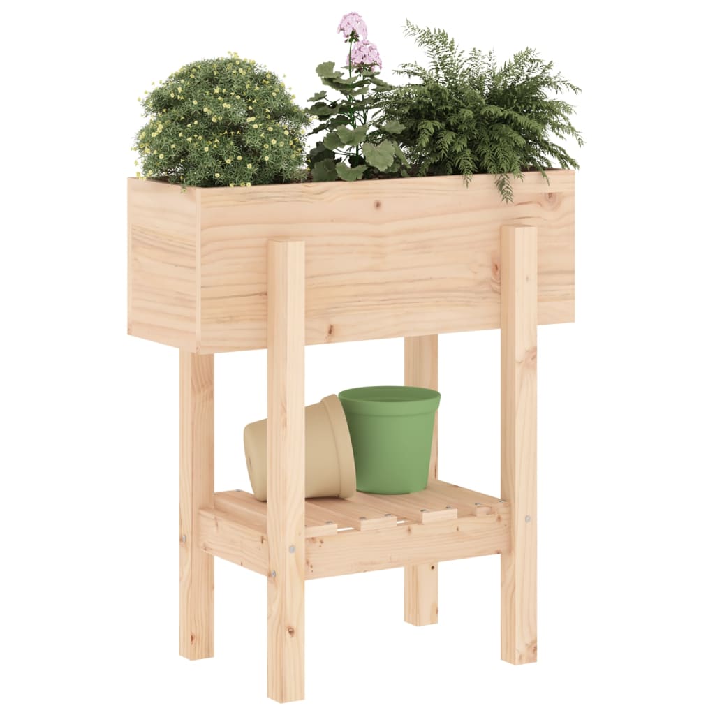 Fioriera da Giardino 62x30x69 cm in Legno Massello di Pino - homemem39