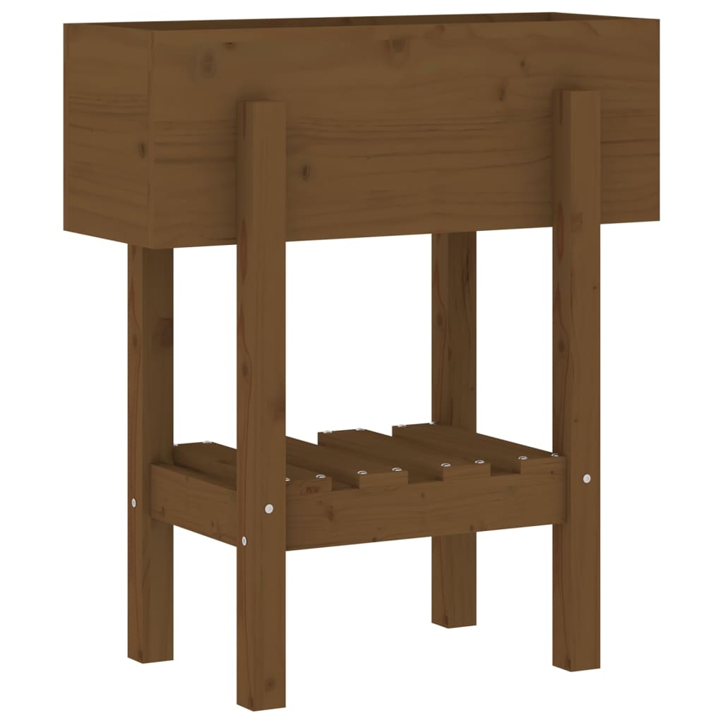 Fioriera da Giardino Miele 62x50x69 cm Legno Massello di Pino - homemem39