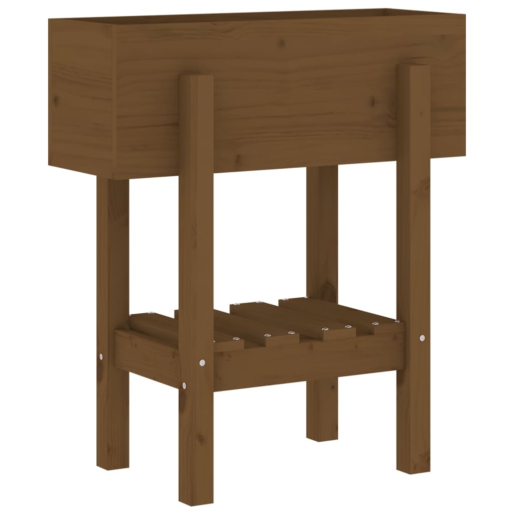 Fioriera da Giardino Miele 62x50x69 cm Legno Massello di Pino - homemem39