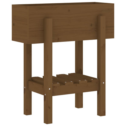 Fioriera da Giardino Miele 62x50x69 cm Legno Massello di Pino - homemem39