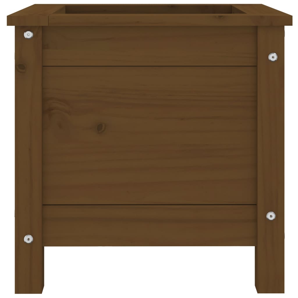 Fioriera da Giardino Miele 40x40x39 cm Legno Massello di Pino - homemem39