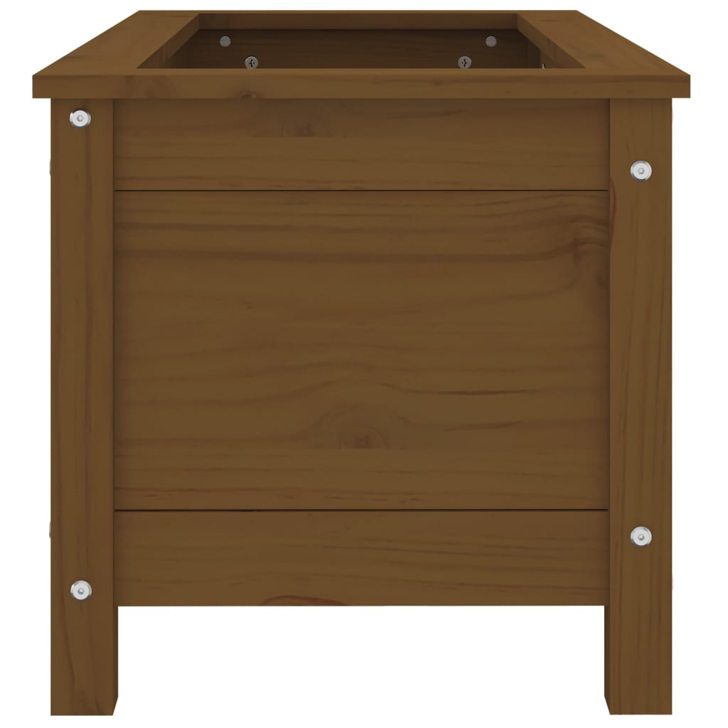 Fioriera da Giardino Miele 82,5x40x39 cm Legno Massello di Pino - homemem39