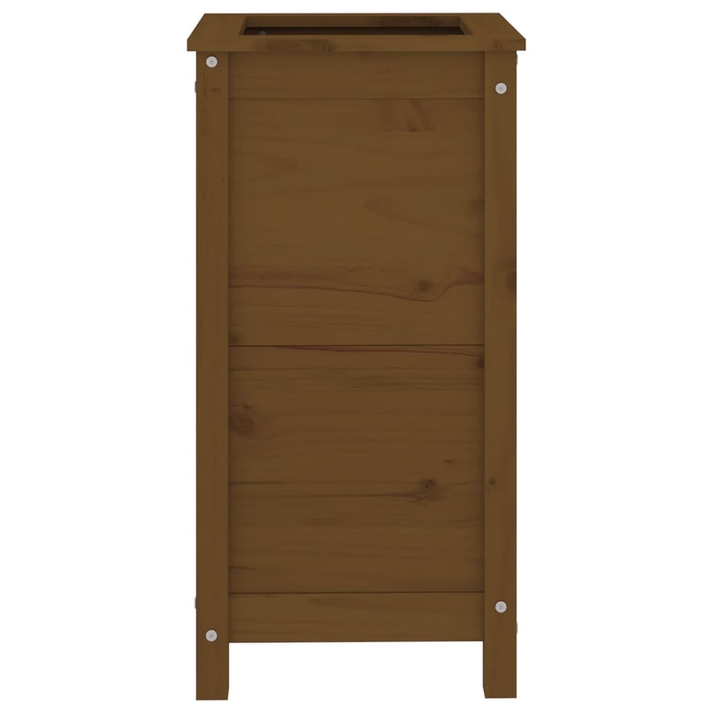 Fioriera da Giardino Miele 40x40x78 cm Legno Massello di Pino - homemem39