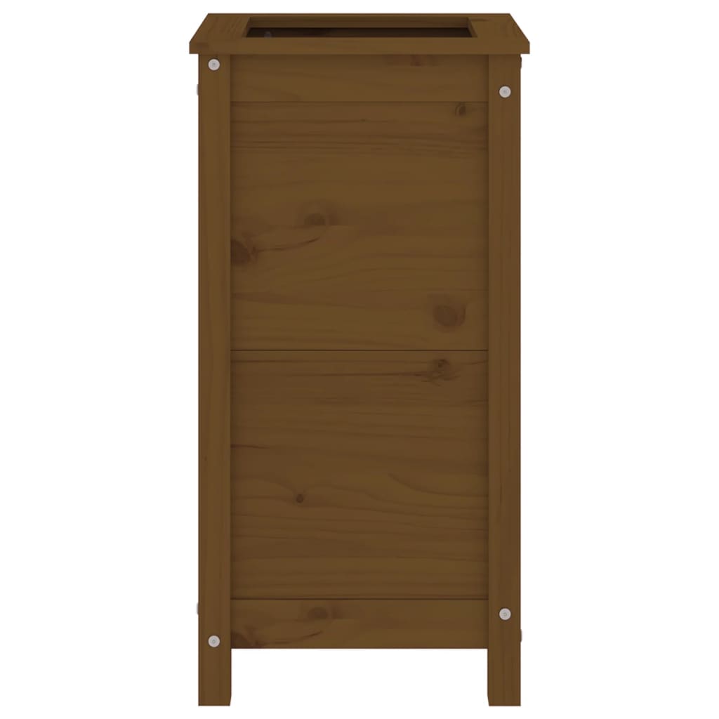 Fioriera da Giardino Miele 40x40x78 cm Legno Massello di Pino - homemem39