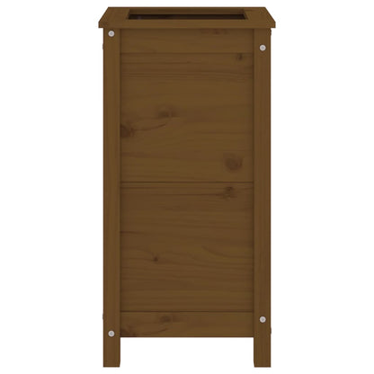 Fioriera da Giardino Miele 40x40x78 cm Legno Massello di Pino - homemem39