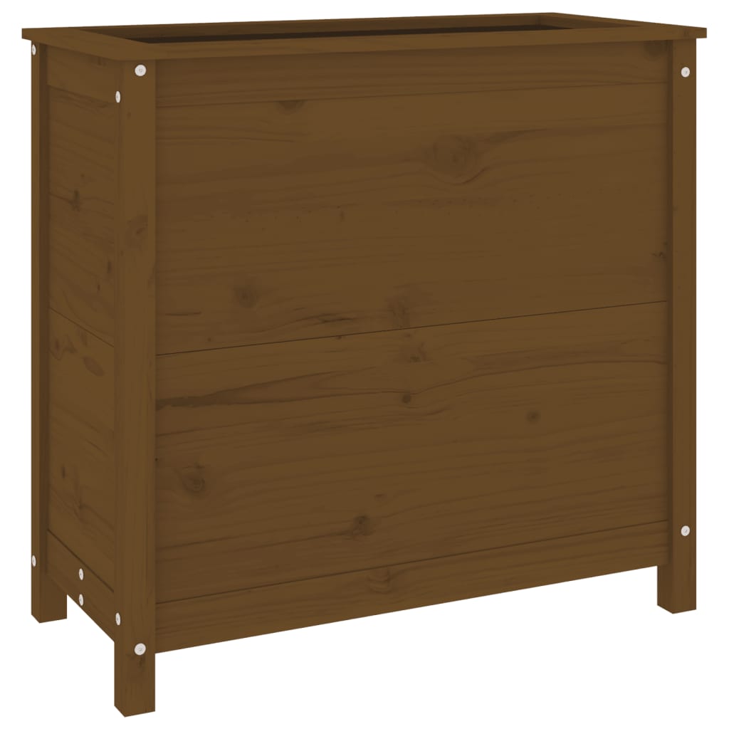 Fioriera da Giardino Miele 82,5x40x78 cm Legno Massello di Pino - homemem39