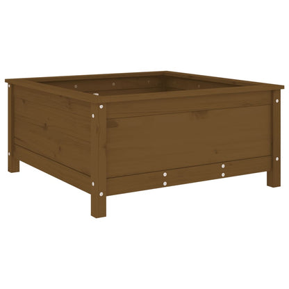 Fioriera da Giardino Miele 82,5x82,5x39 cm Legno Massello Pino - homemem39