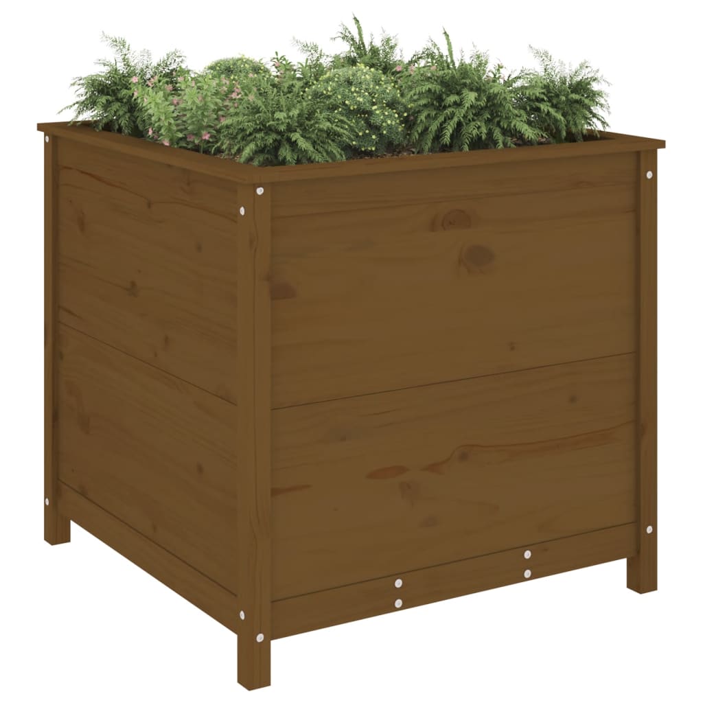 Fioriera da Giardino Miele 82,5x82,5x78 cm Legno Massello Pino - homemem39