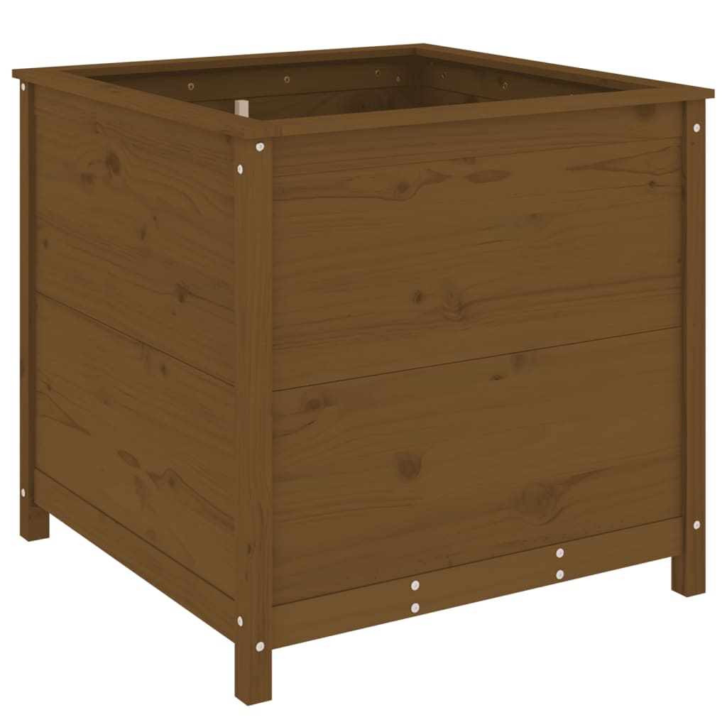 Fioriera da Giardino Miele 82,5x82,5x78 cm Legno Massello Pino - homemem39