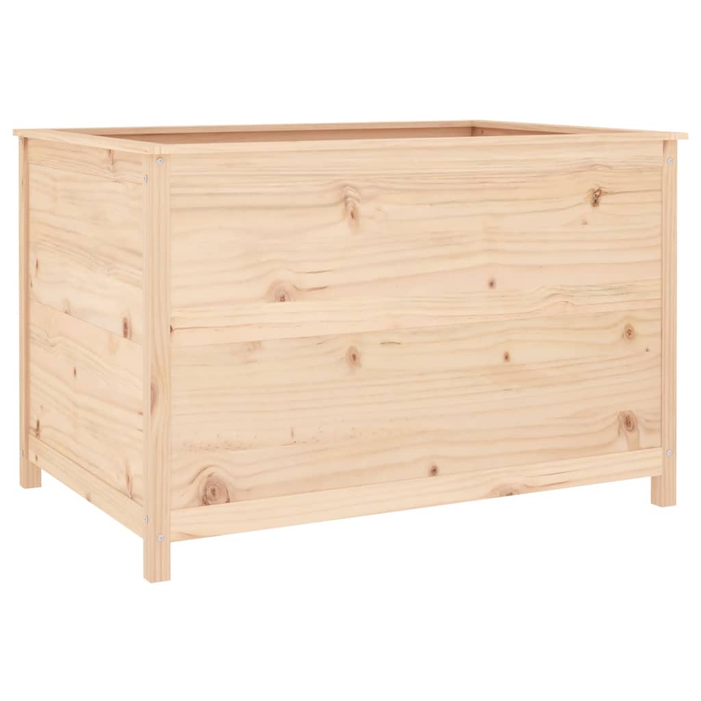 Fioriera Rialzata Giardino 119,5x82,5x78cm Legno Massello Pino - homemem39