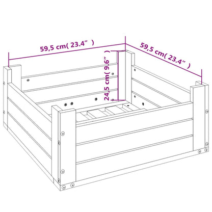 Copertura per Base Ombrellone in Legno Massello di Pino - homemem39