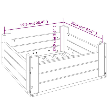 Copertura per Base Ombrellone in Legno Massello di Douglas - homemem39