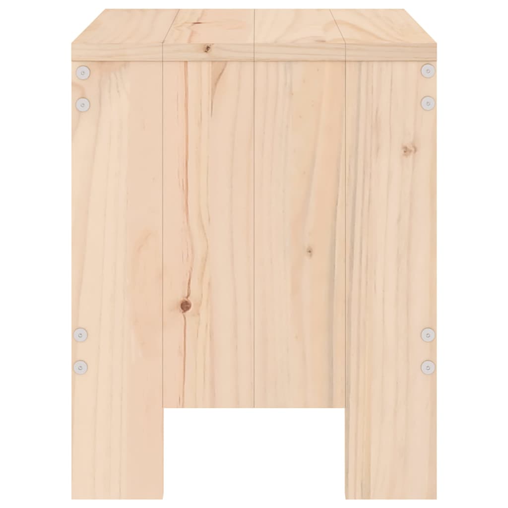 Sgabelli da Giardino 2 pz 40x36x45 cm in Legno Massello di Pino - homemem39