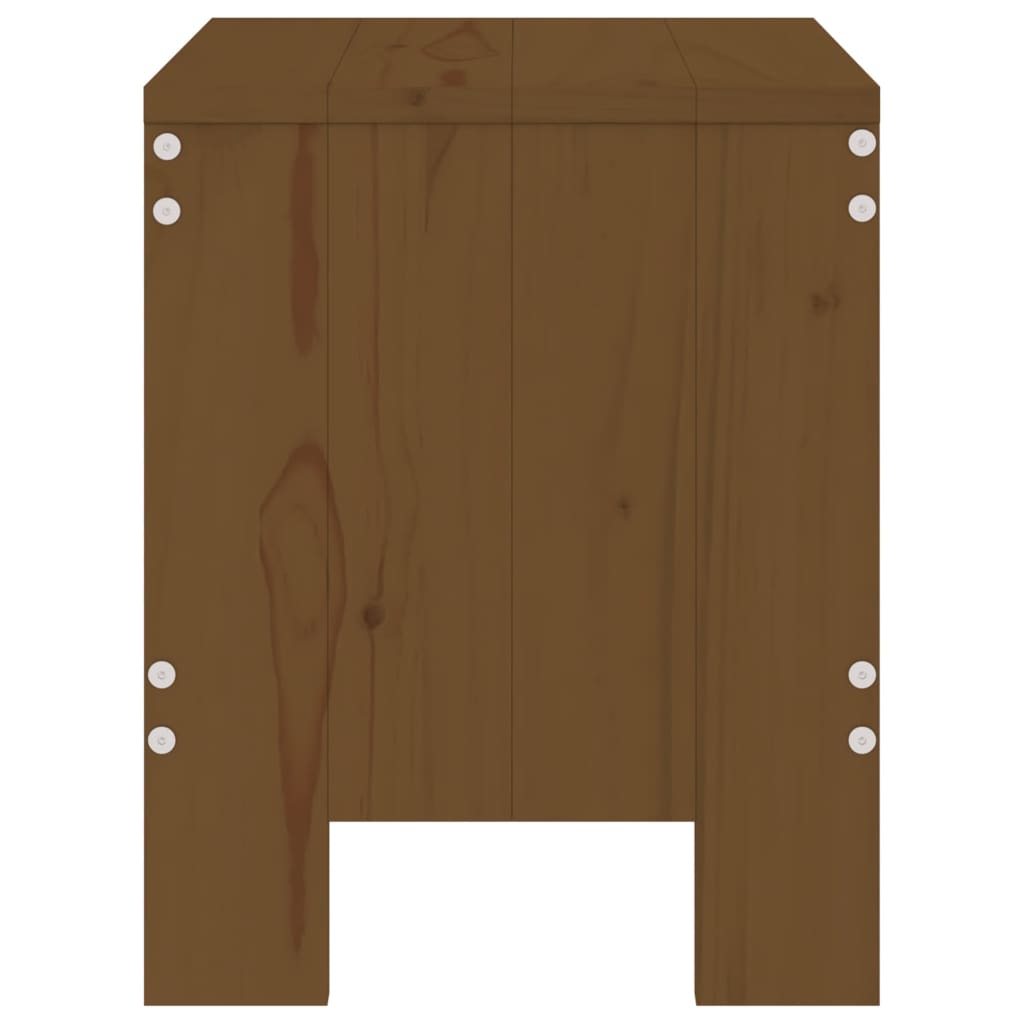 Sgabelli da Bar 2 pz Miele 40x36x45 cm Legno Massello di Pino - homemem39