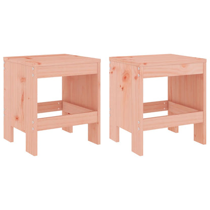 Sgabelli da Giardino 2pz 40x36x45 cm Legno Massello di Douglas - homemem39