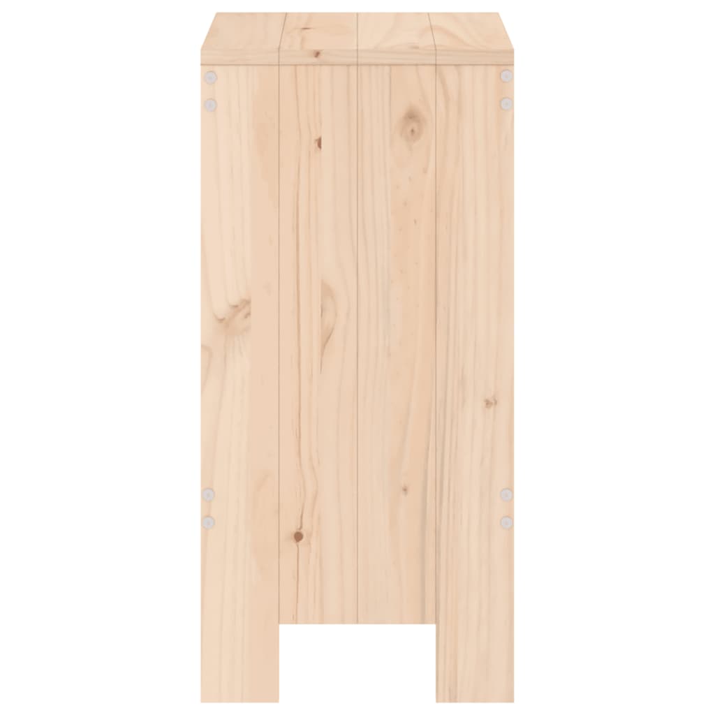 Sgabelli da Bar 2 pz 40x36x75 cm in Legno Massello di Pino - homemem39