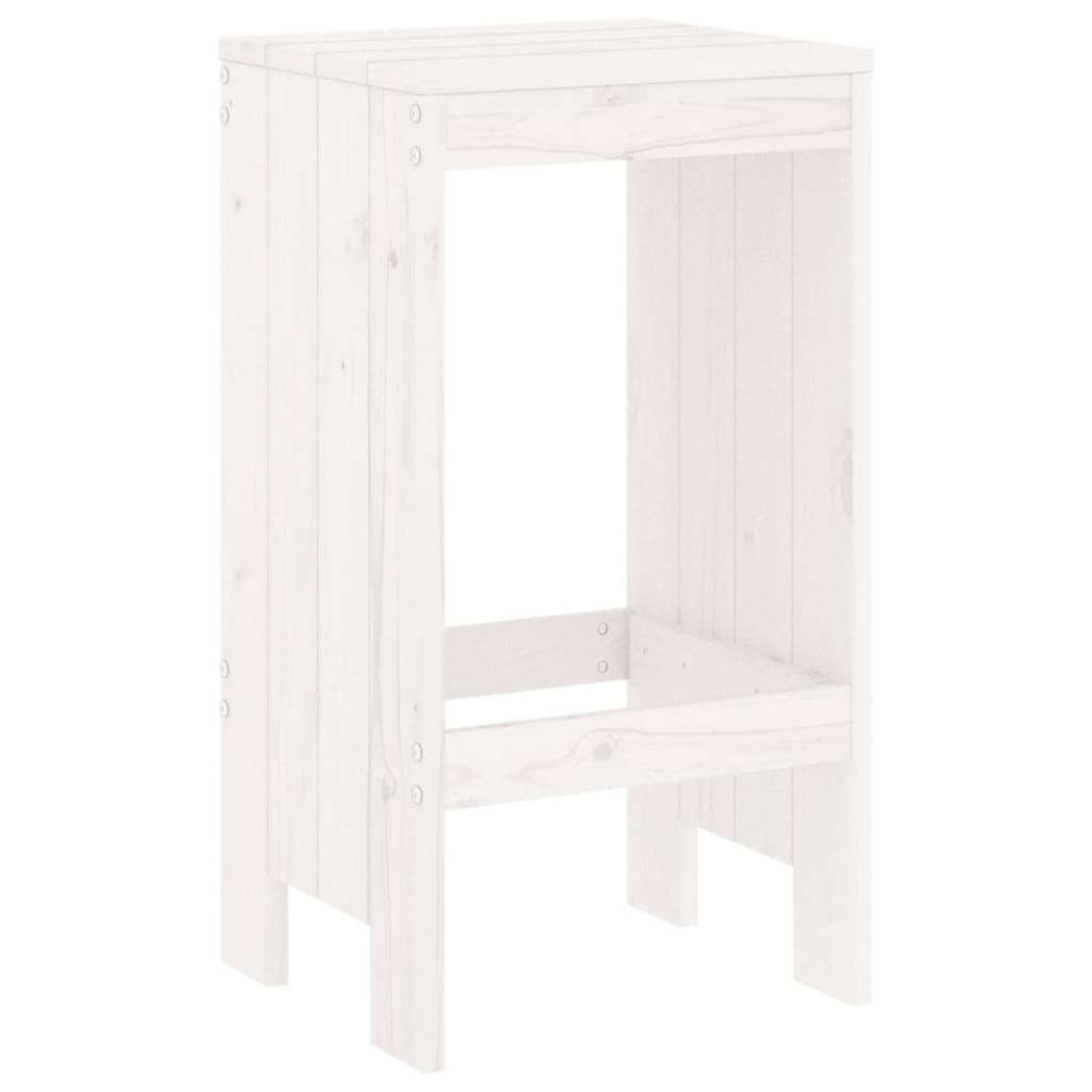 Sgabelli da Bar 2 pz Bianchi 40x36x75 cm Legno Massello di Pino - homemem39