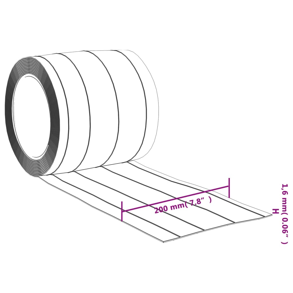 Tenda per Porte Trasparente 200 mm x 1,6 mm 10 m in PVC - homemem39