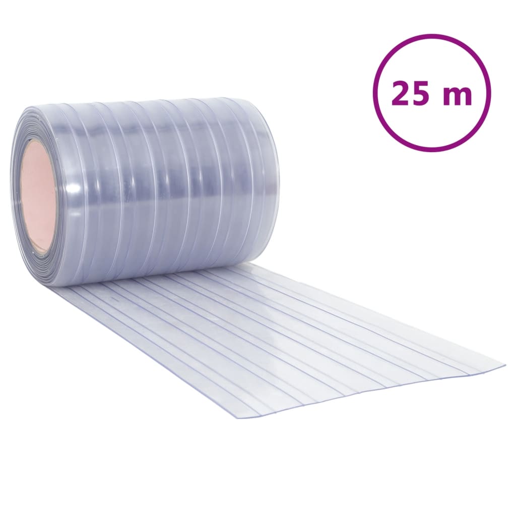 Tenda per Porte Trasparente 300 mm x 2,6 mm 25 m in PVC - homemem39