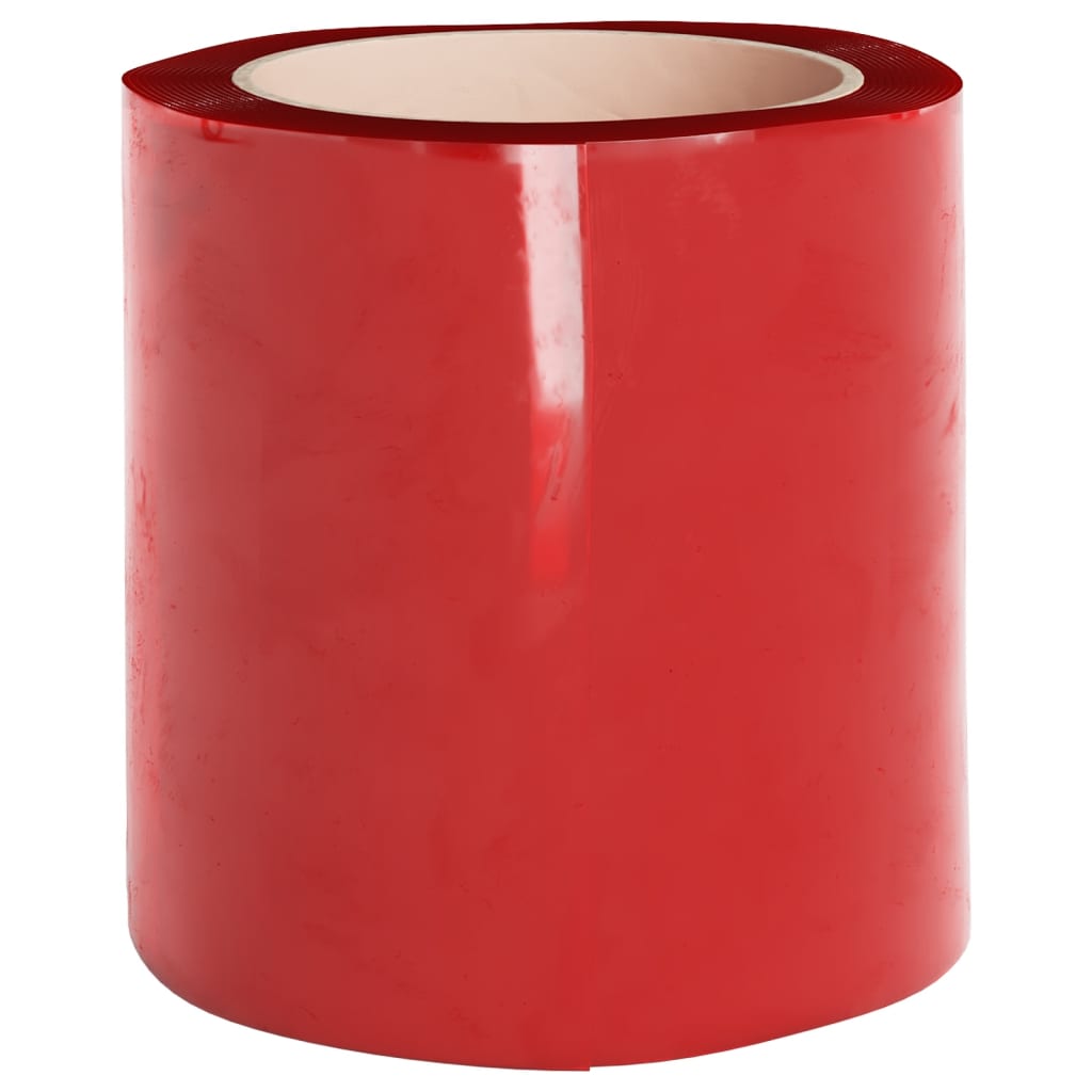 Tenda per Porte Rossa 200 mm x 1,6 mm 10 m in PVC - homemem39