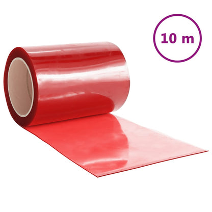 Tenda per Porte Rossa 300 mm x 2,6 mm 10 m in PVC - homemem39