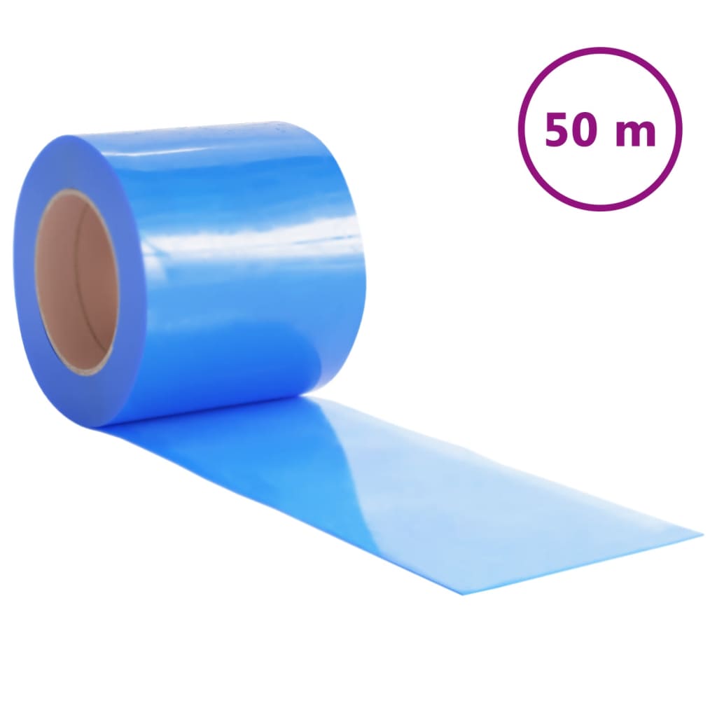 Tenda per Porte Blu 200 mm x 1,6 mm 50 m in PVC - homemem39