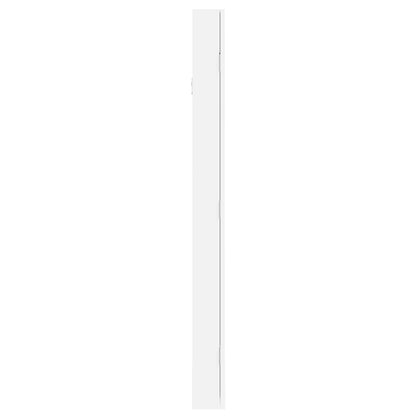 Armadio Portagioie con Specchio a Muro Bianco 30x8,5x106 cm - homemem39