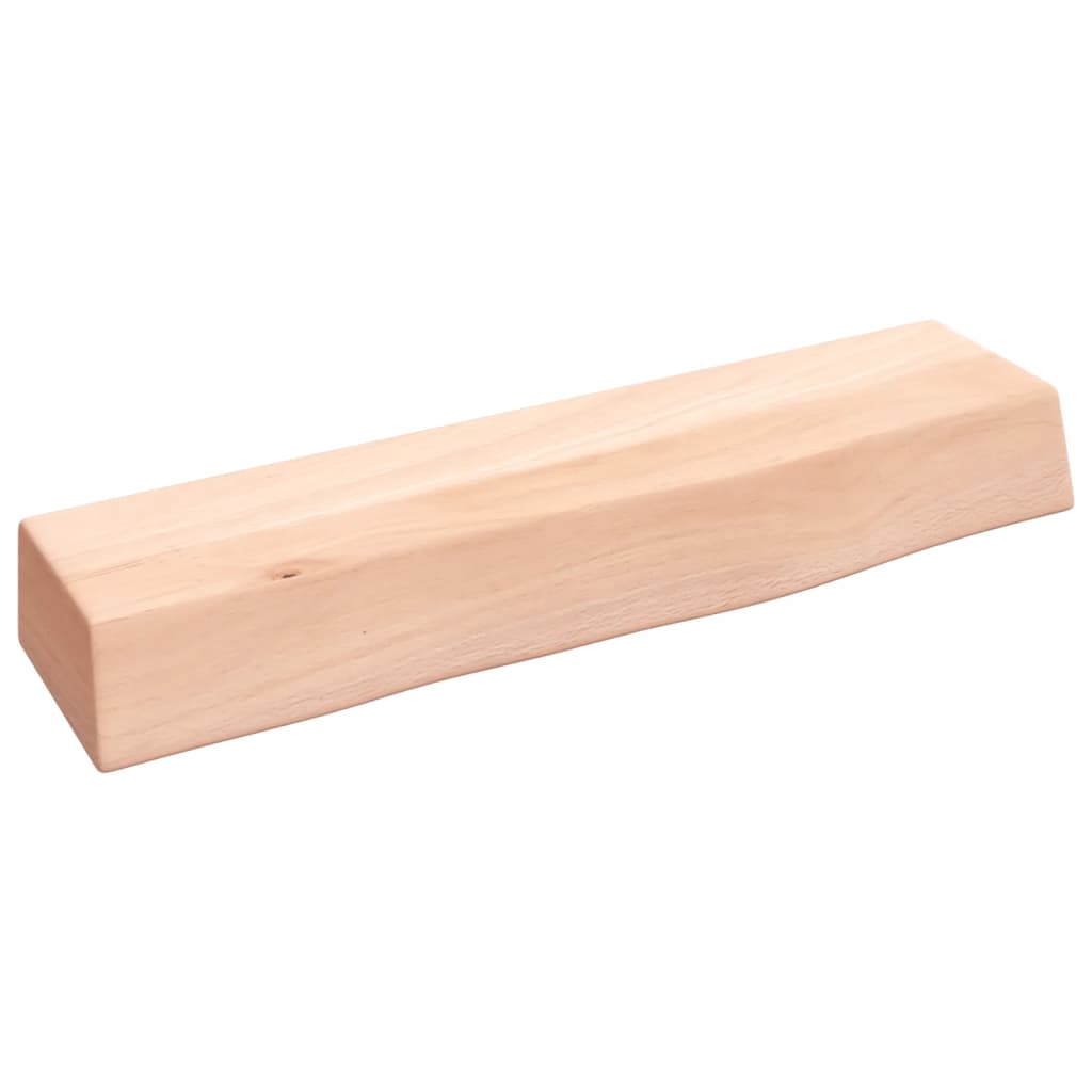 Ripiano a Parete 40x10x6 cm Legno Massello Rovere Non Trattato - homemem39