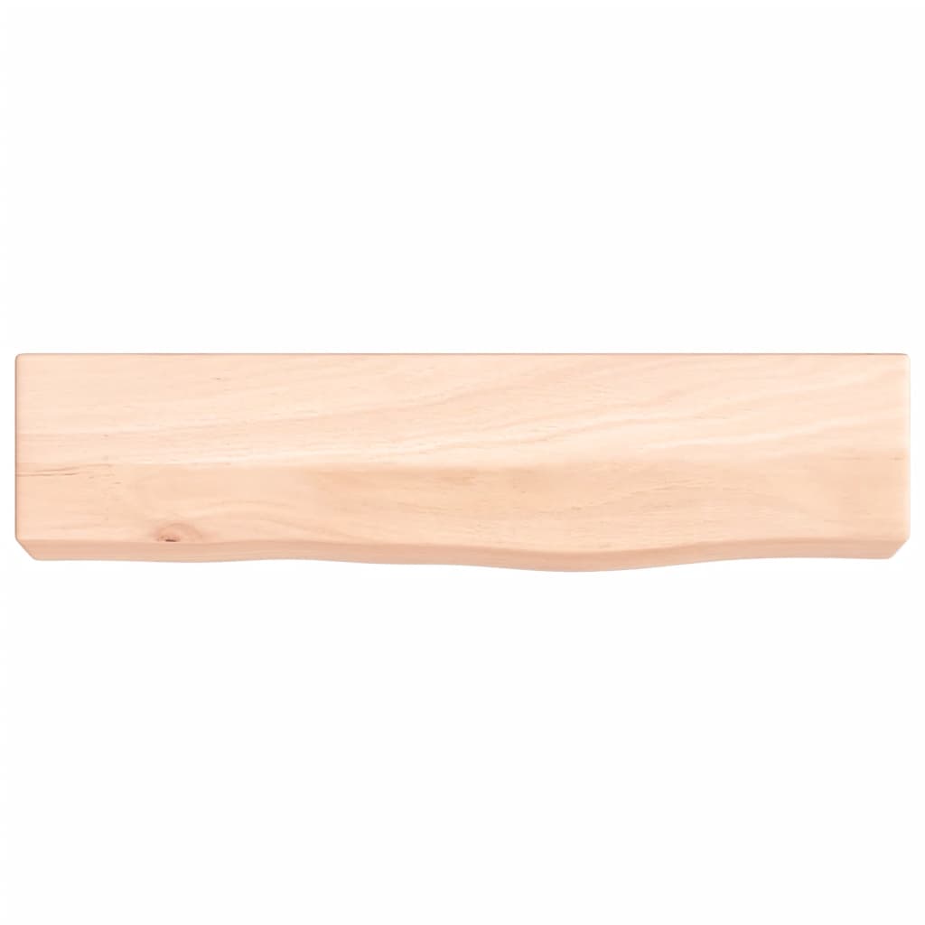 Ripiano a Parete 40x10x6 cm Legno Massello Rovere Non Trattato - homemem39