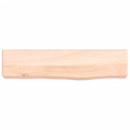 Ripiano a Parete 40x10x6 cm Legno Massello Rovere Non Trattato - homemem39