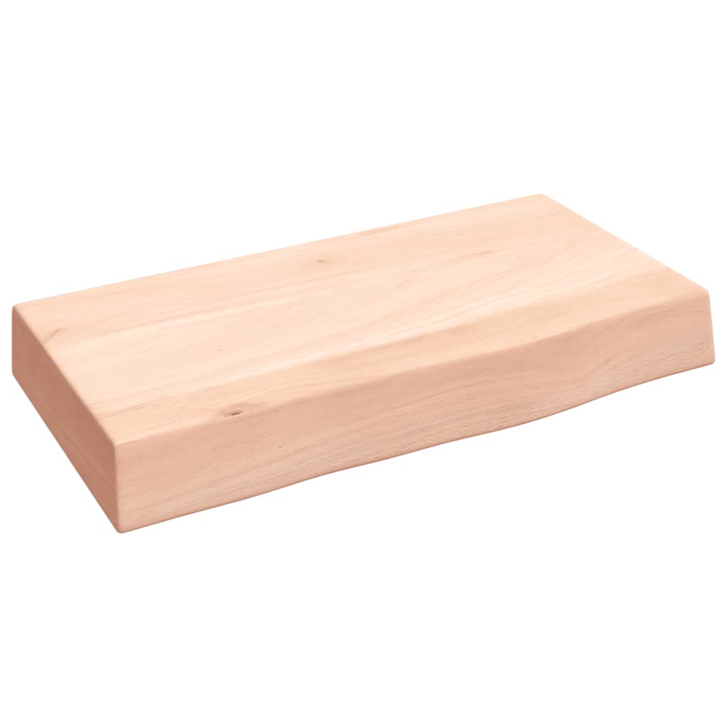 Ripiano a Parete 40x20x6 cm Legno Massello Rovere Non Trattato - homemem39