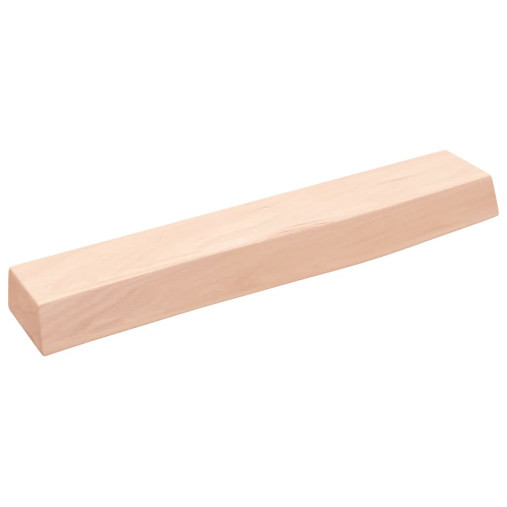 Ripiano a Parete 60x10x6 cm Legno Massello Rovere Non Trattato - homemem39