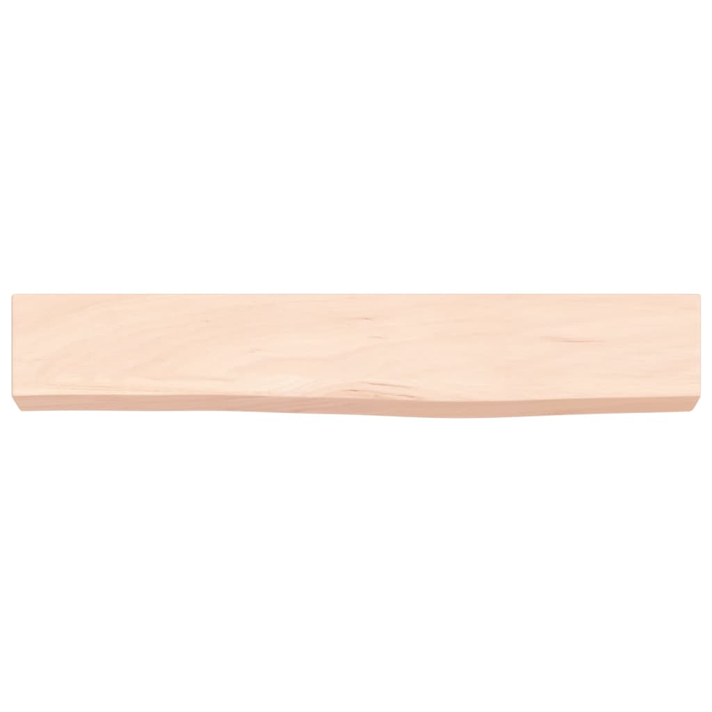 Ripiano a Parete 60x10x6 cm Legno Massello Rovere Non Trattato - homemem39