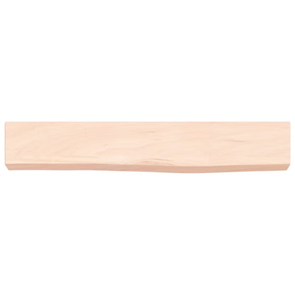 Ripiano a Parete 60x10x6 cm Legno Massello Rovere Non Trattato - homemem39