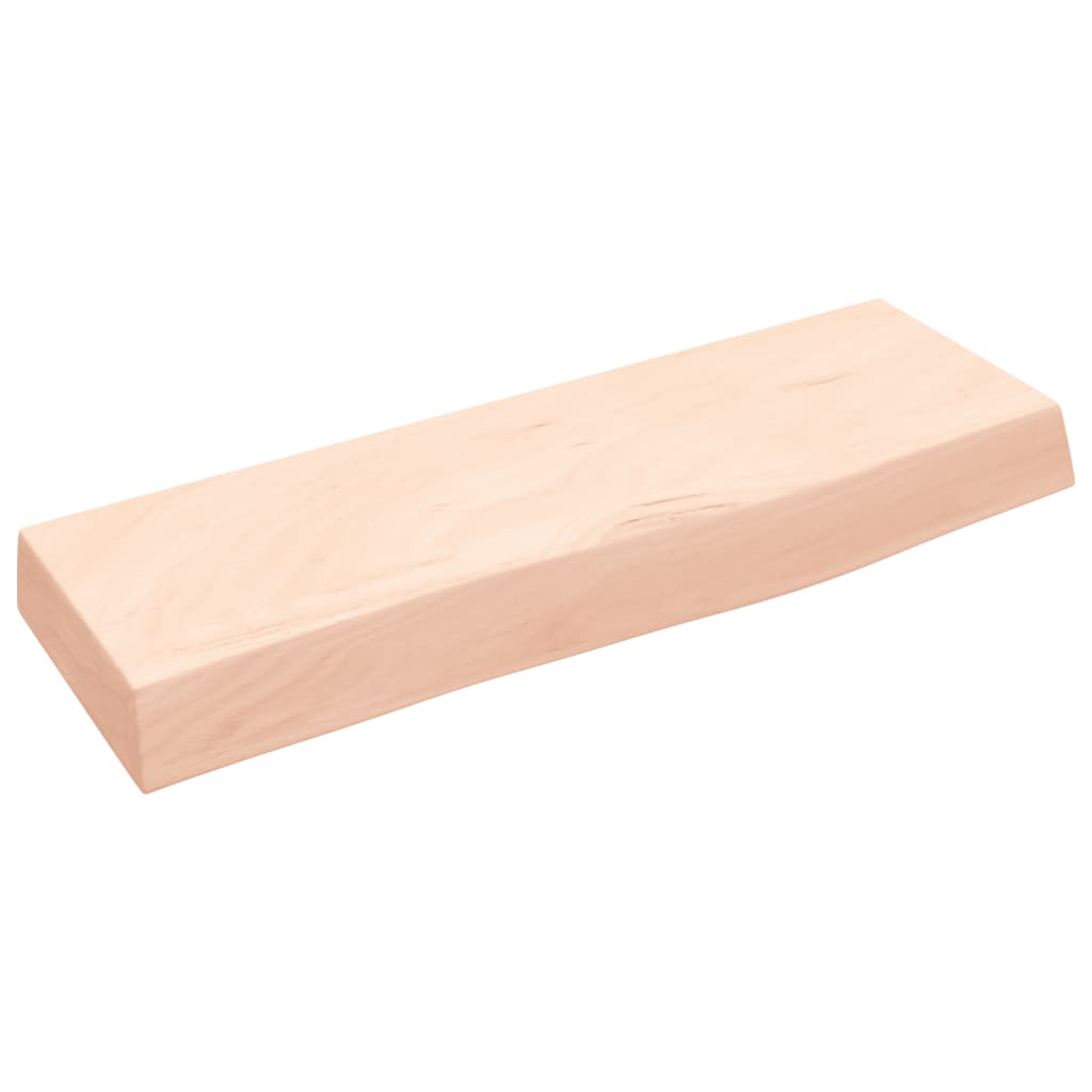 Ripiano a Parete 60x20x6 cm Legno Massello Rovere Non Trattato - homemem39