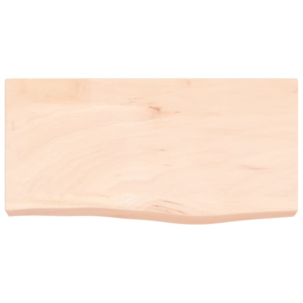 Ripiano a Parete 60x30x(2-6) cm Massello Rovere Non Trattato - homemem39